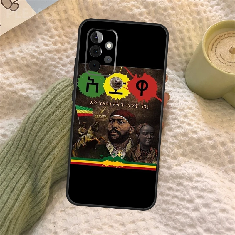 Emperor Menelik Ii Of Ethiopia Adwa Phone Case For Samsung Galaxy A34 A54 A14 A13 A12 A32 A52 A22 A72 A31 A51 A71 A52S A53 Cover