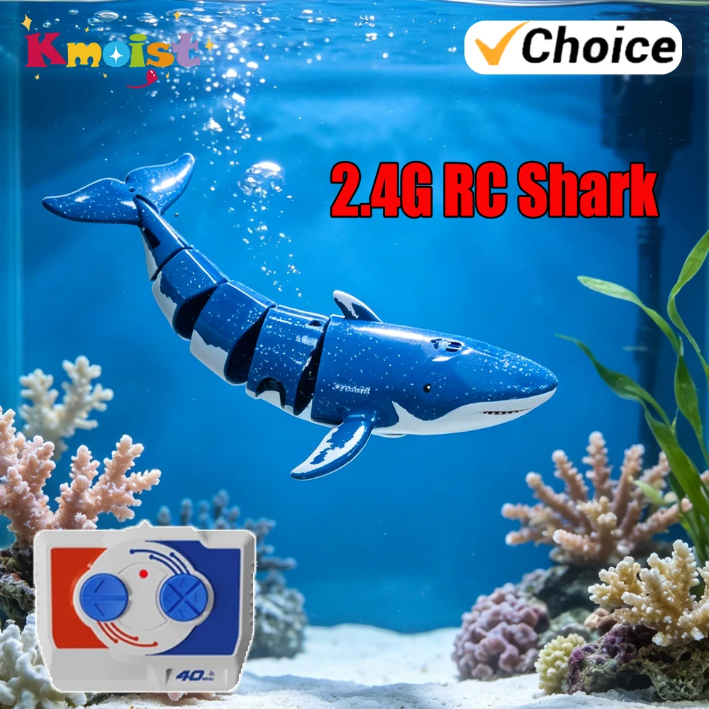 

Радиоуправляемая подводная лодка-кит/акула с функцией распыления, игрушка для дайвинга в бассейне, подарок на День защиты детей