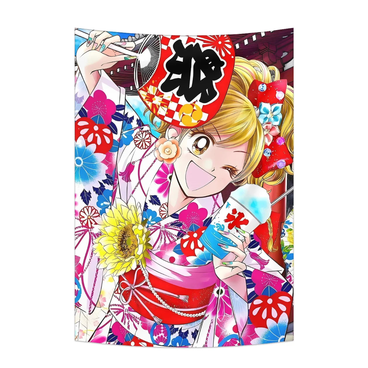 New Kawaii Tokyo Gyaru Subculture Tapestry Ins Style Aesthetic Atmosphere Wall Hanging For Girls Bedroom Decor