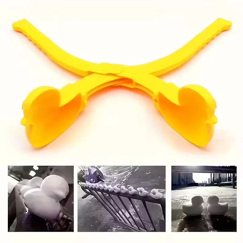 1Pcs Snowball Maker Clip For Kids Adult Heart Snowflake Duck Shape Clip Tongs for Outdoor Sand Snow Ball Mold  Sports