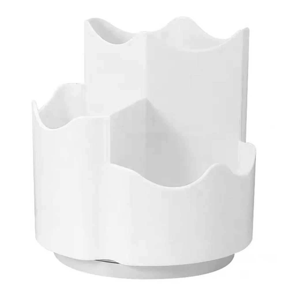 2-teiliger drehbarer Organizer mit breiter Öffnung, hält Make-up-Pinsel, Eyeliner, Bleistifte, Aufbewahrungsbecher für Schreibtisch, Kommode, Zuhause