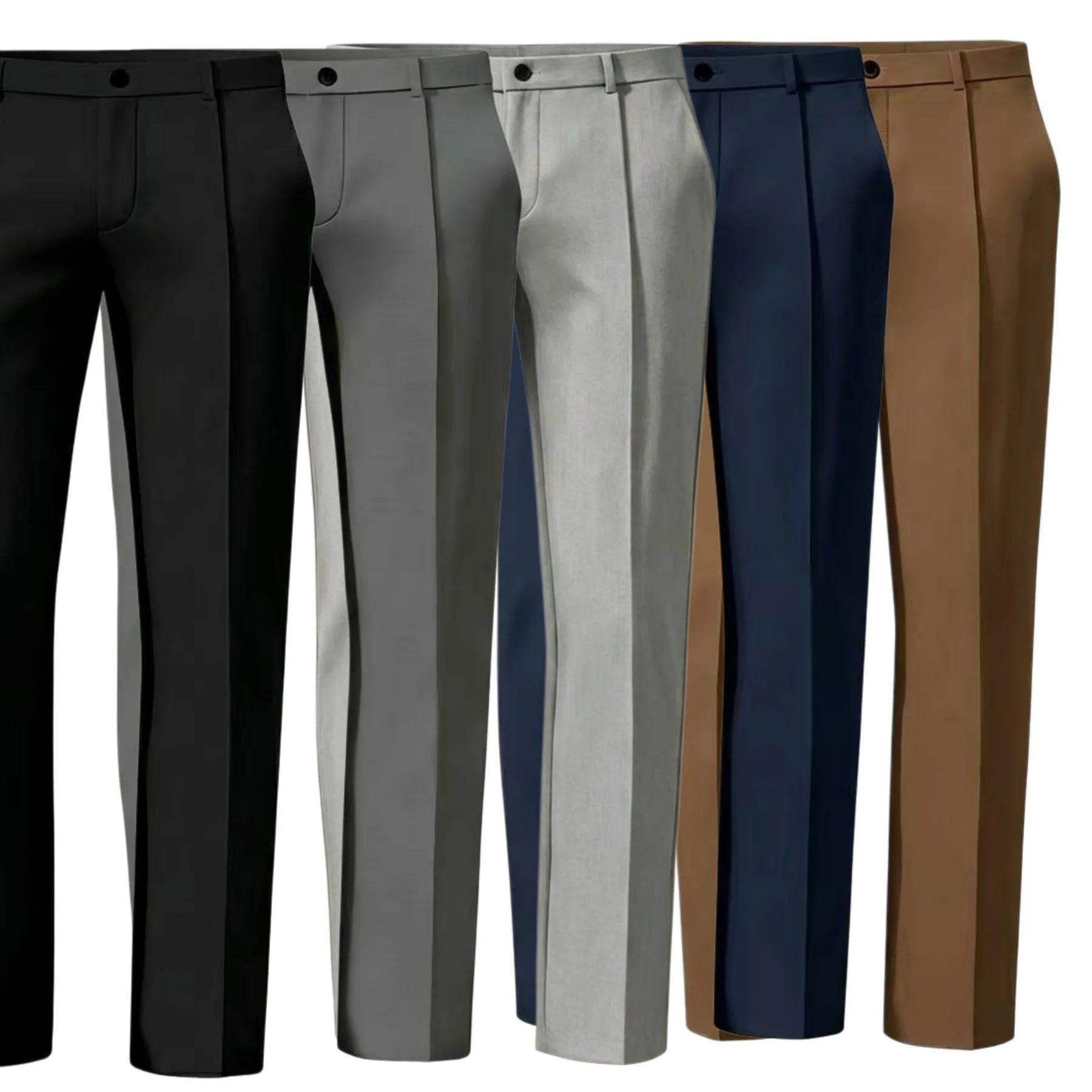 

Spring Autumn Men's New Style Business Fashion Casual, Iron-Free, Simple and Versatile, High-Quality Business Pants