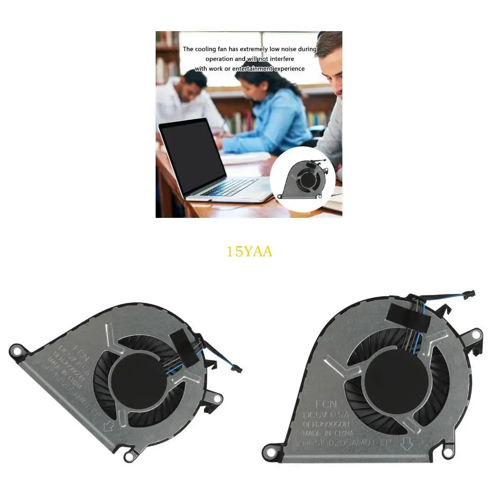 

15YA Replacement CPU Cooling Fan USB Power CPU Coolers for 15-BC 15-BC000