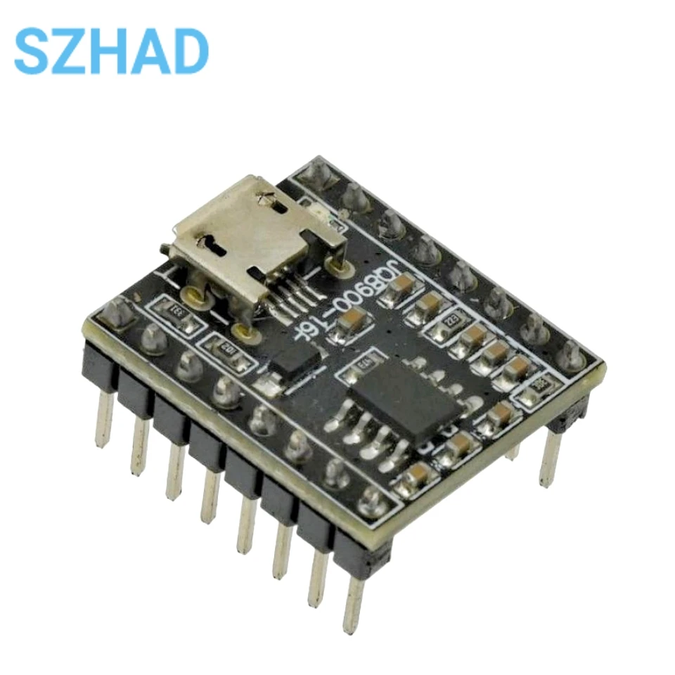 JQ8900-16P MCU Serial Port Control MP3 Voice Sound Module Música MP3 Módulo Transmissão Voz Inteligente