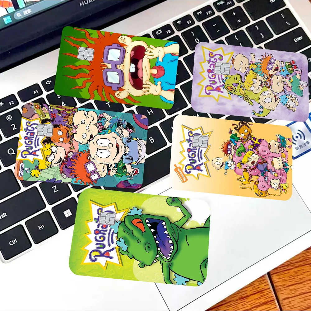 Cartoon-R-Rugrat-Anime Anmie Sticker Film Skin Cover For Credit Card Debit Bank Card Front
