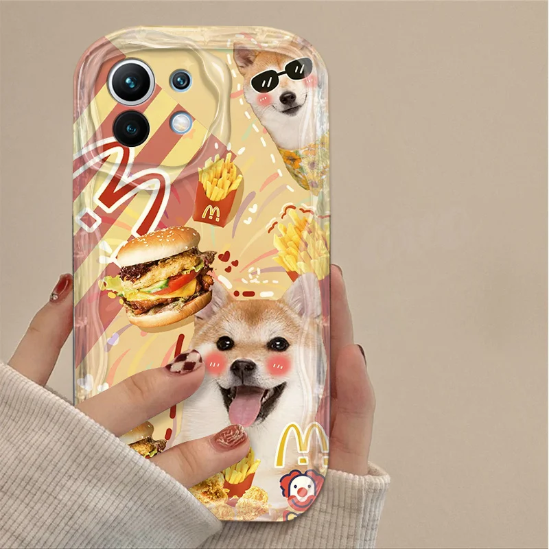 Coque souple Cat and Dog Wave pour Xiaomi, Mi 13T Pro, 12T, 11 Lite, 5G NE, 11i, 12, 13, 10T, 10i, POCO Bery Pro, NDavid Tage, HTX6, X5, F3, F4, F5, Lovely