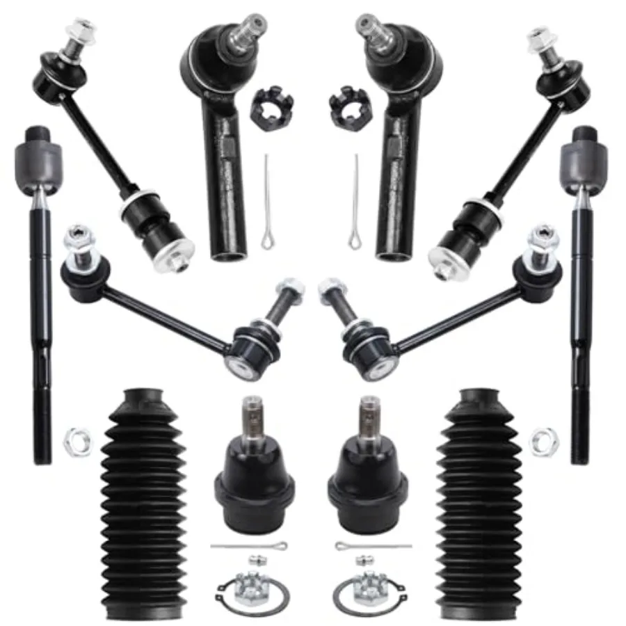 

Front 12pc Suspension Kit for 20032009 Toyota 4Runner FJ Cruiser Lexus GX470 Front Tie Rods Front Lower Ball Joints Front Rear