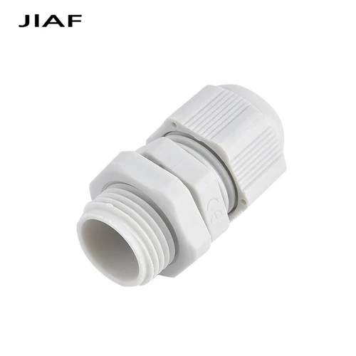 Imagen 2 del producto JIAF 10 Uds PG7-PG29-Longar prensaestopas de Cable junta impermeable de nailon IP68 junta de sellado de plástico conector de bloqueo de salida de caja impermeable