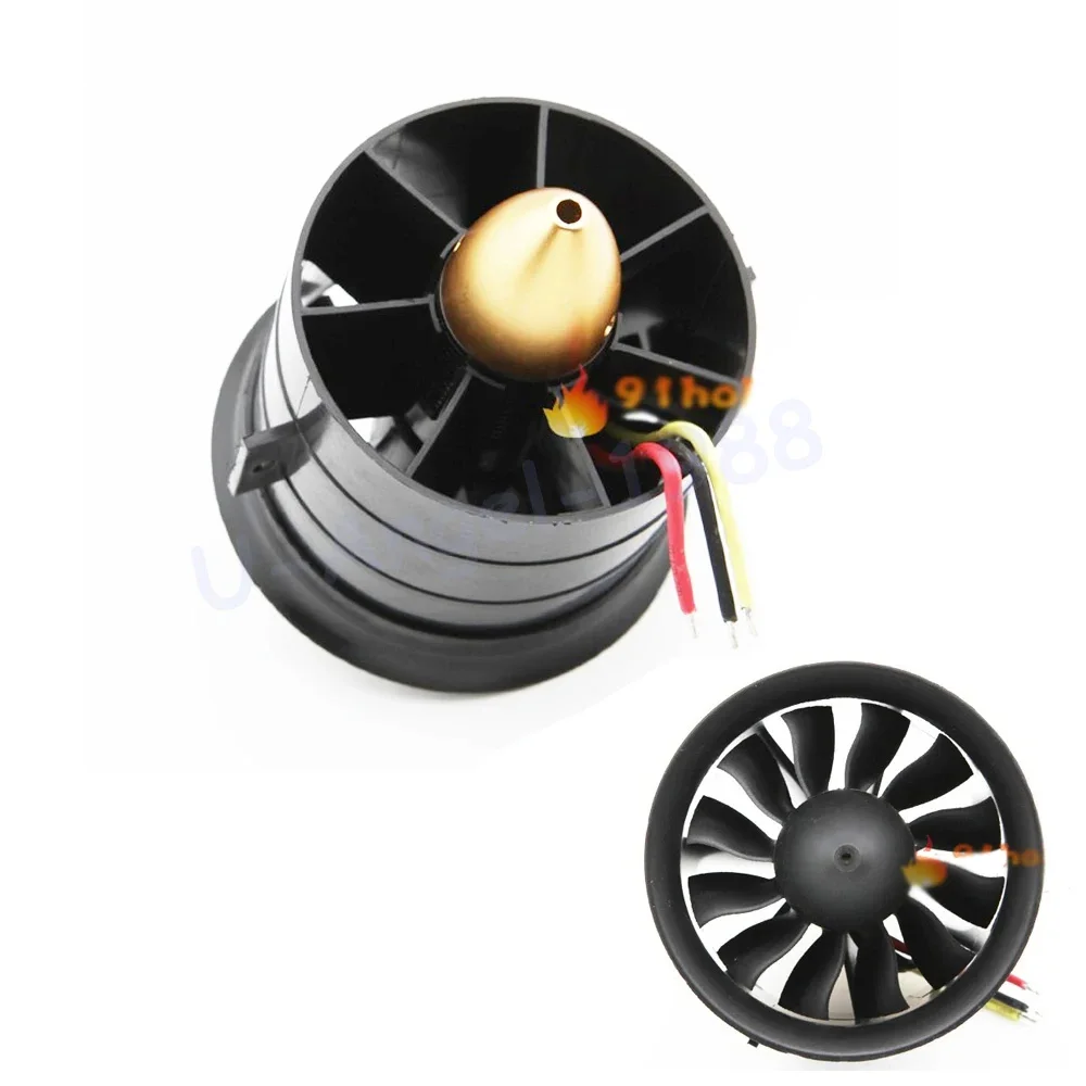 64mm 70MM 90MM 120MM sistema di ventole canalizzate a 12 pale EDF per aereo Jet con motore Brushless RC aereo EDF RC elicottero