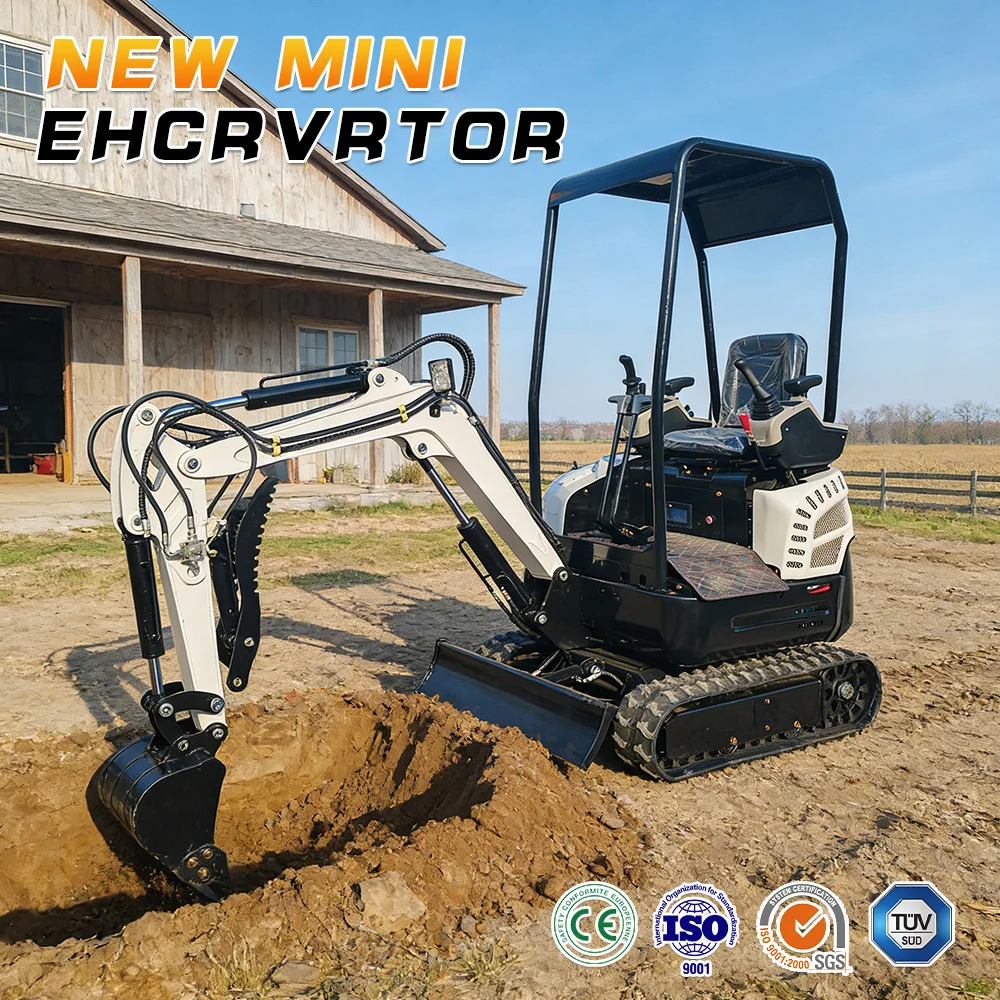 

Portable 1.5T Crawler Mini Digger Hydraulic Excavator Easy Operation For Narrow Space Small Construction Project Full CE EPA