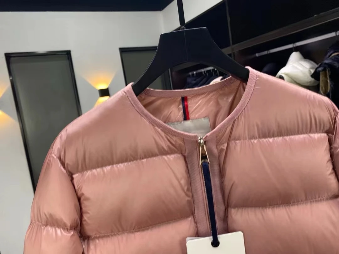 Chaqueta corta con cuello redondo para mujer, abrigo versátil, pequeño, fragante, estilo ligero y elegante, otoño e invierno, 2024