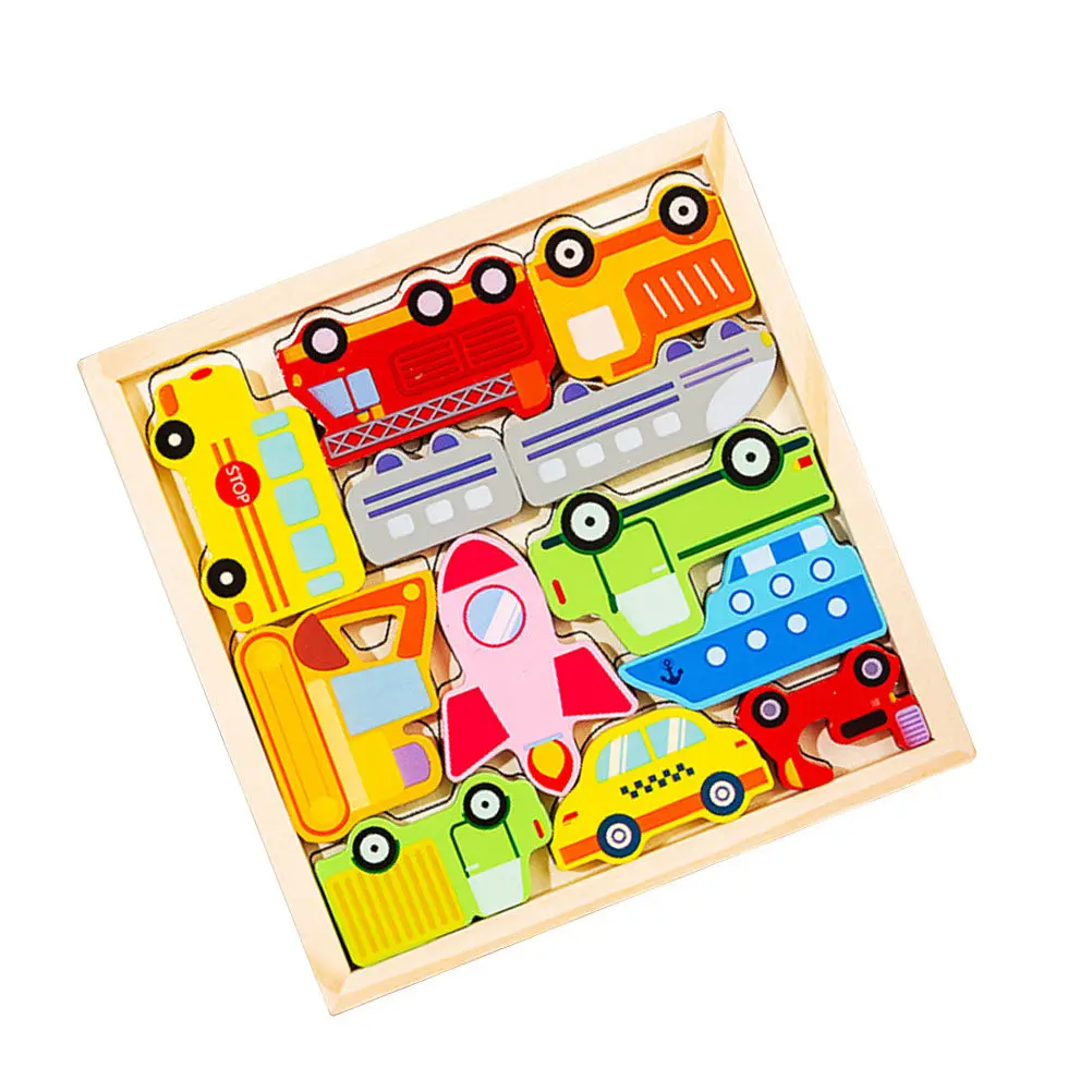 

Toddler Household Puzzle Interactive Learning Durable Educational Color Recognition Kids Supply Traffic Tool Puzzle
