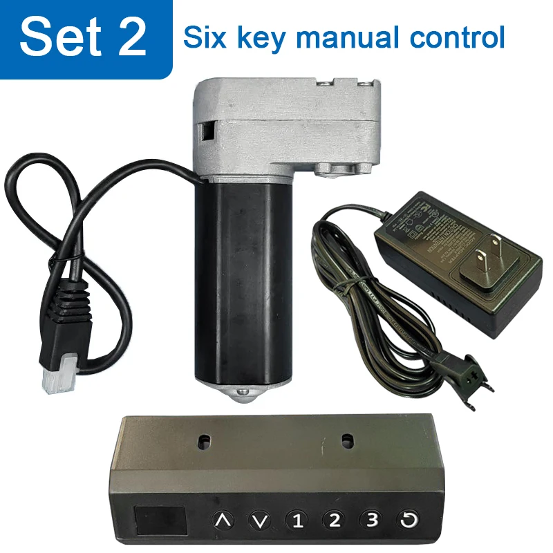 Kit motore per tavolo elevatore elettrico 6 tasti/2 tasti Controller manuale + motore + potenza 24V 112 giri/min accessori da scrivania per sollevamento elettrico
