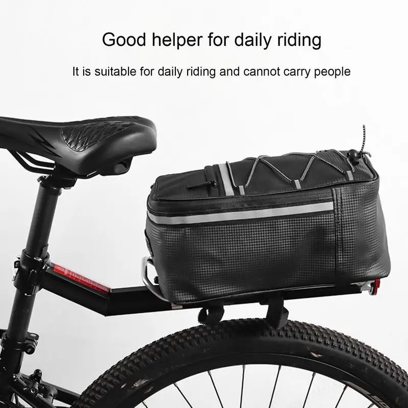 Quick Release Rear Rack Adjustable Bicycle Cargo Rack Alloy Bicycle Carrier Bicycle Luggage Stand Holder With Red Tail Light