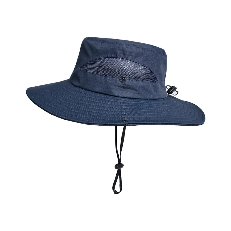 

Summer Anti UV Sun Hats For Men Women Wide Brim Fisherman Caps Breathable UV Protection Bucket Hat Outdoor Hiking Fishing Hat