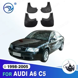 SET MUD FLAP FIT FOR AUDI A6 C5 1998~2005 SEDAN 2004 2003 2002 2001 2000 1999 MUD FLAPS SPLASH GUARDS MUDGUARDS ACCESSORIES