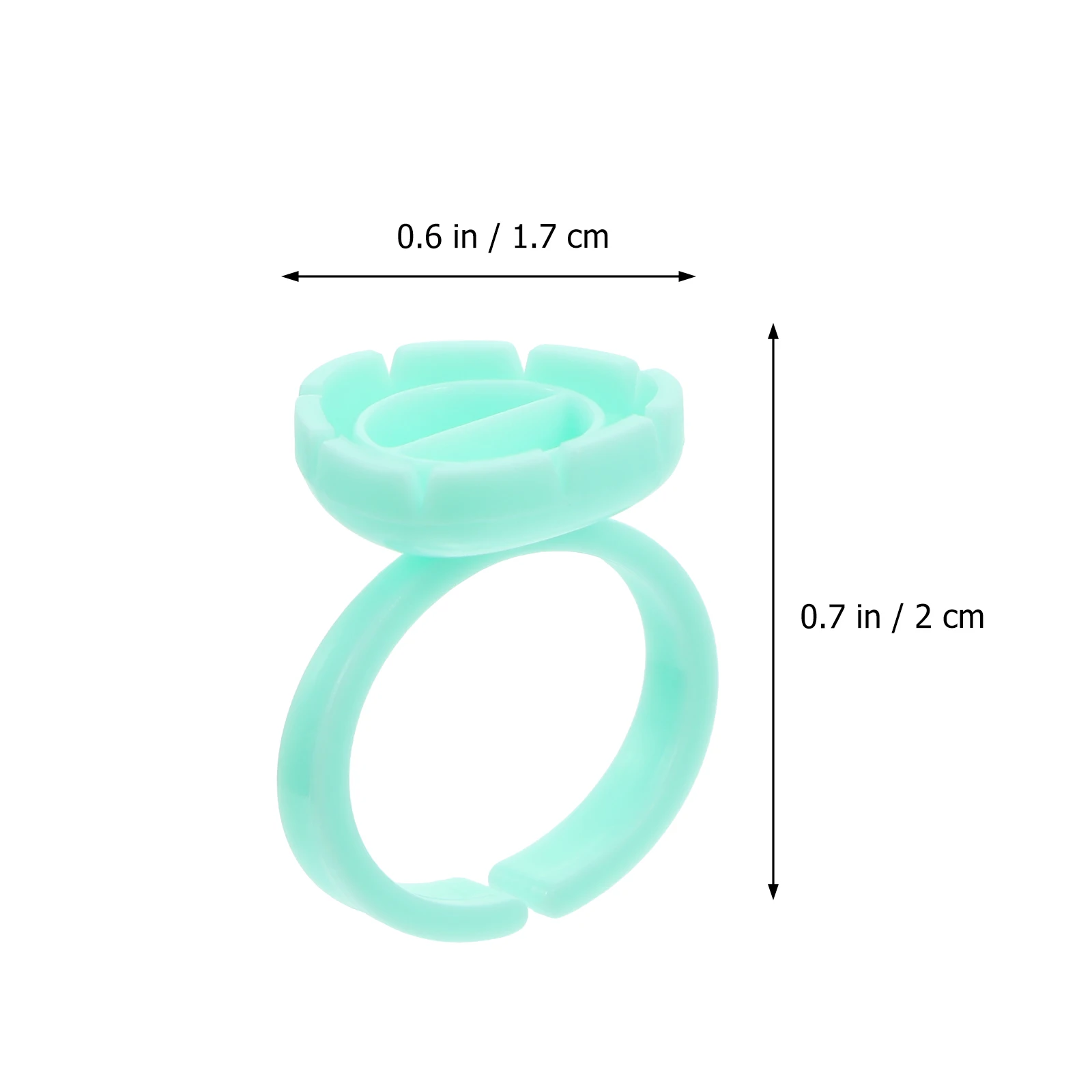 

100 pcs Embroidery Pigment Cups Color Containers Lash Glue Premium Plastic Makeup Accessories for Eyelash Extensions