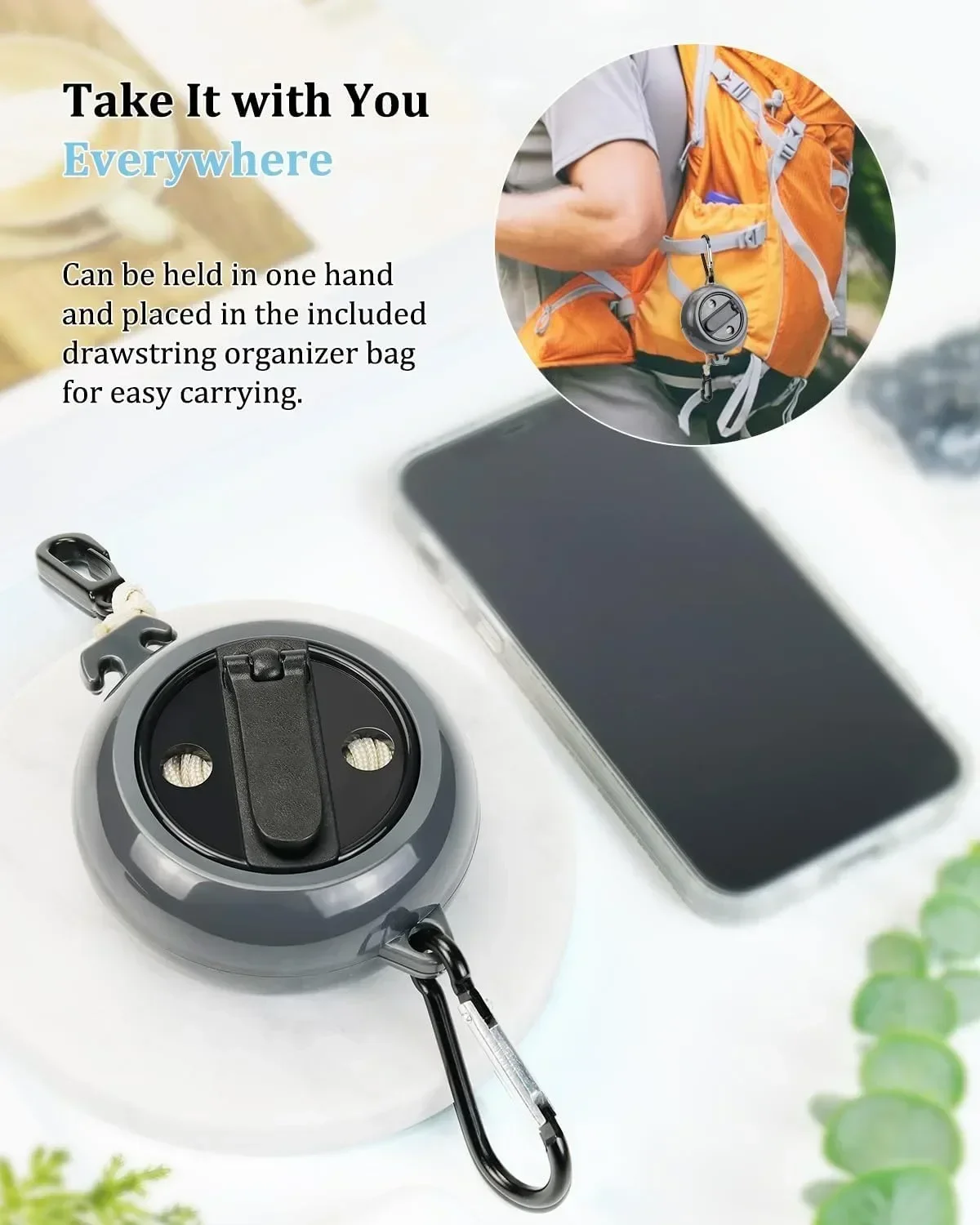1Pc Portable Travel Clothesline Adjustable Camping Clothing Line Suitable For Hotel Travel Camping Backyard Outdoor/Indoor