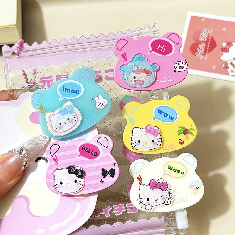 

Miniso HelloKitty заколки для волос Sanrio мультяшные фигурки Куроми набор заколок для девочек милые акриловые заколки аксессуары для волос подарок на день рождения