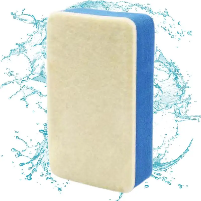 Car Polishing Pads Wool Felt Sponge Polishing Pads Windscreen Cleaner Glass Sponge Wipe Oil Film Cleaner Glass Sponge Wipe