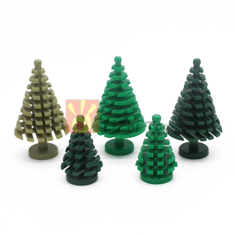 Lizhi DIY Building Blocks Bricks MOC Garden Plant Tree Courtyard Compatible All Brands Particles Enlighten Toys City Street View