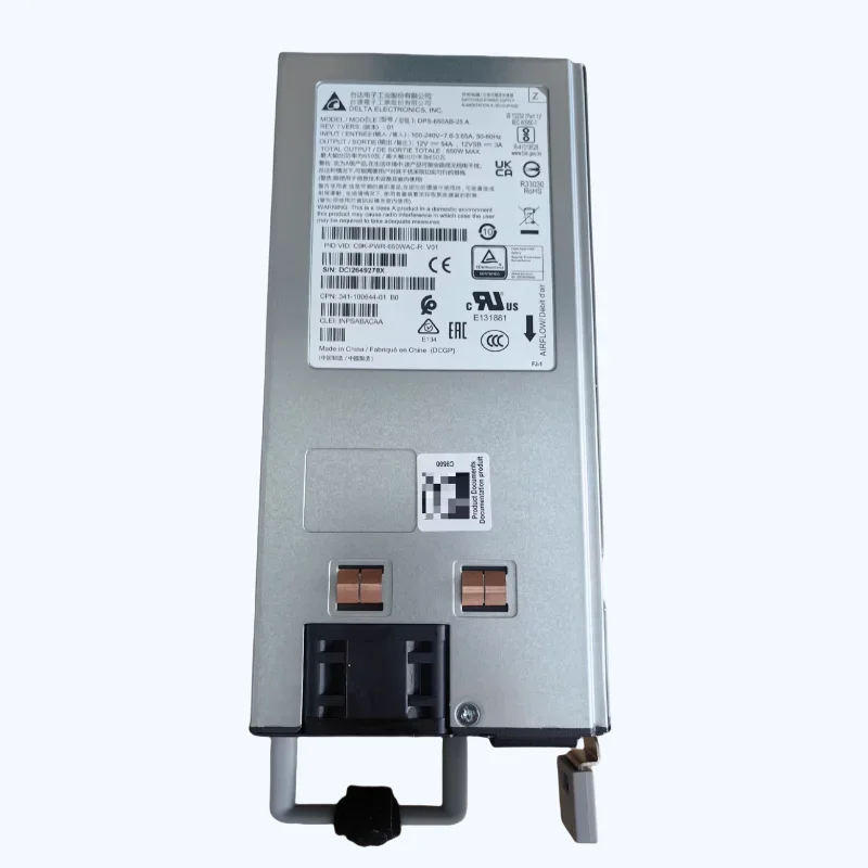 C9K-PWR-650WAC-R Original New 650W AC Config 4 Power Supply Front to Back Cooling C9500Series Switch  C9K-PWR-650WAC-R