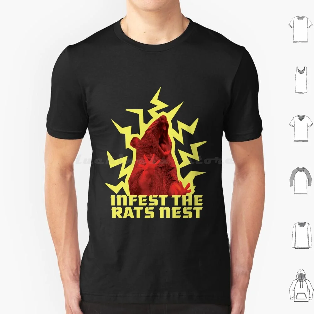 King Gizzard And The Lizard Wizard-Rats T Shirt Cotton Men Women DIY Print Infest Rats Nest Gizzard Nonagon Infinity