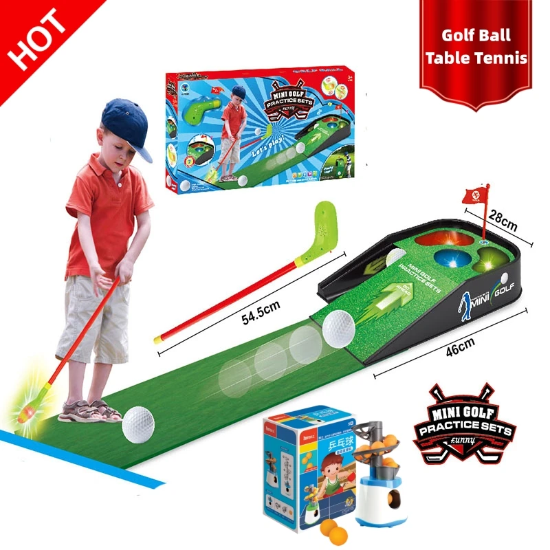 Sports Toys Game 24.8 Golf Play Set Clubs Balls With Sounds Lights Toddler Practise table tennis festival birthday Kid gift Toy