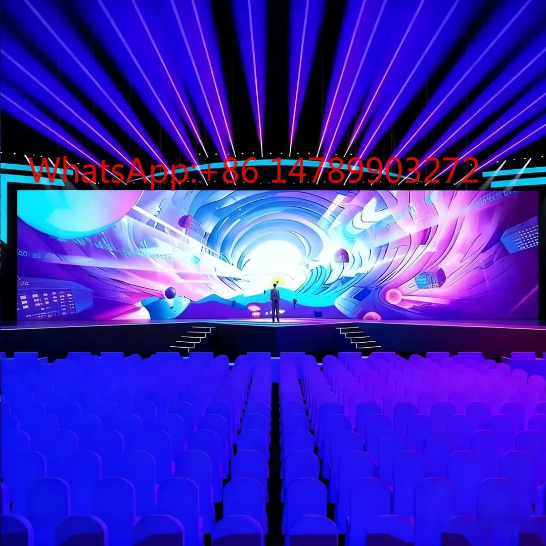 

P2.9 Rental Indoor RGB Full Color LED Panel Flexible Curved 4K HD Video Wall High Brightness Stage Drop Display Screen