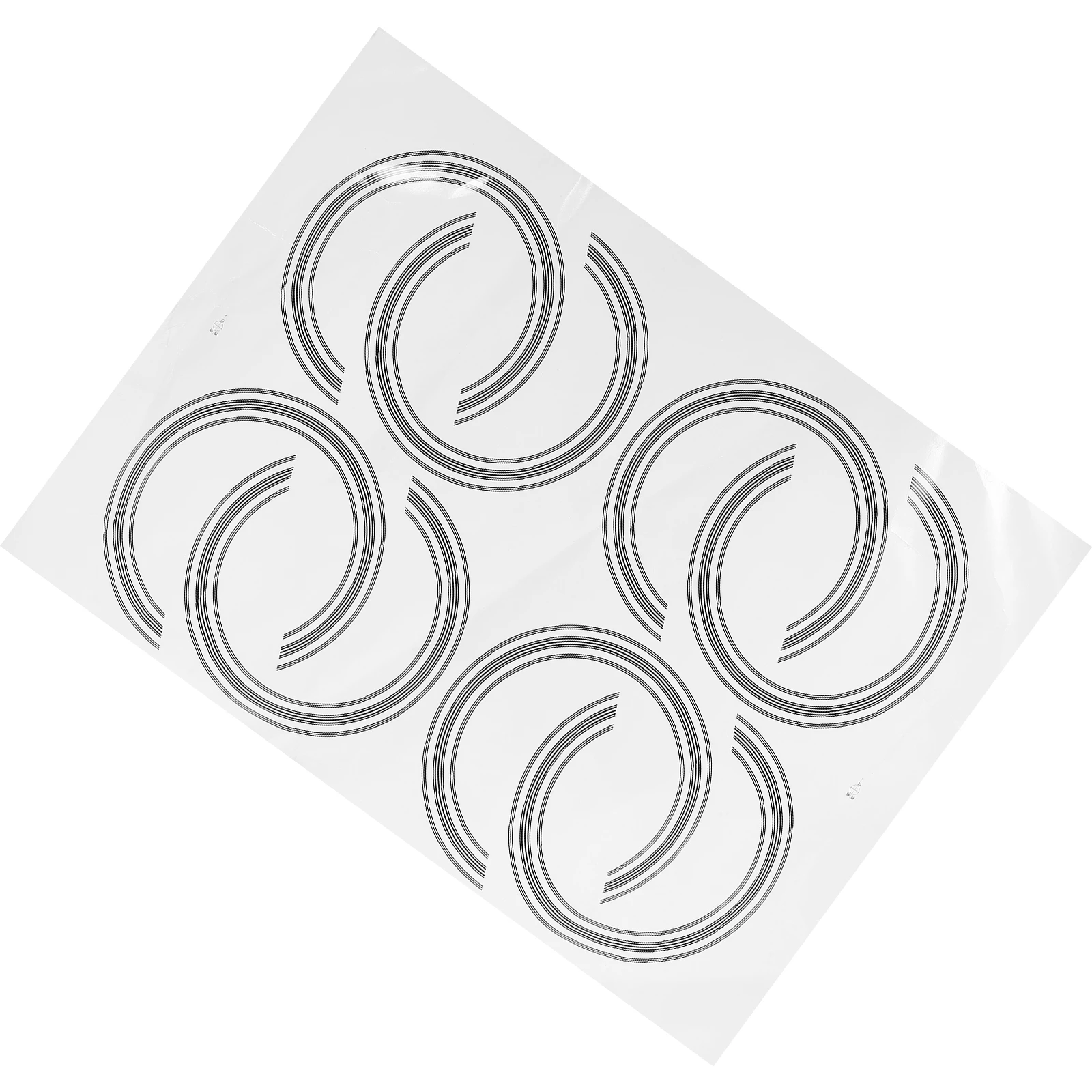 

8pcs Guitar Soundhole Ring Stickers 3D Decorative Decals Self Adhesive Acoustic Inlay for Guitar Parts Accessories Sound Hole