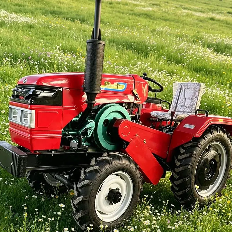 

Customized Complete Solution Four Wheel Tractor with Rotary Tiller, Wheel Micro Tiller & Small Cultivator