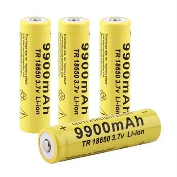 2024แบตเตอรี่ Li-ion 18650 3.7V 9900mAh แบตเตอรี่ GTF 9900mAh 3.7V แบตเตอรี่แบบชาร์จไฟได้