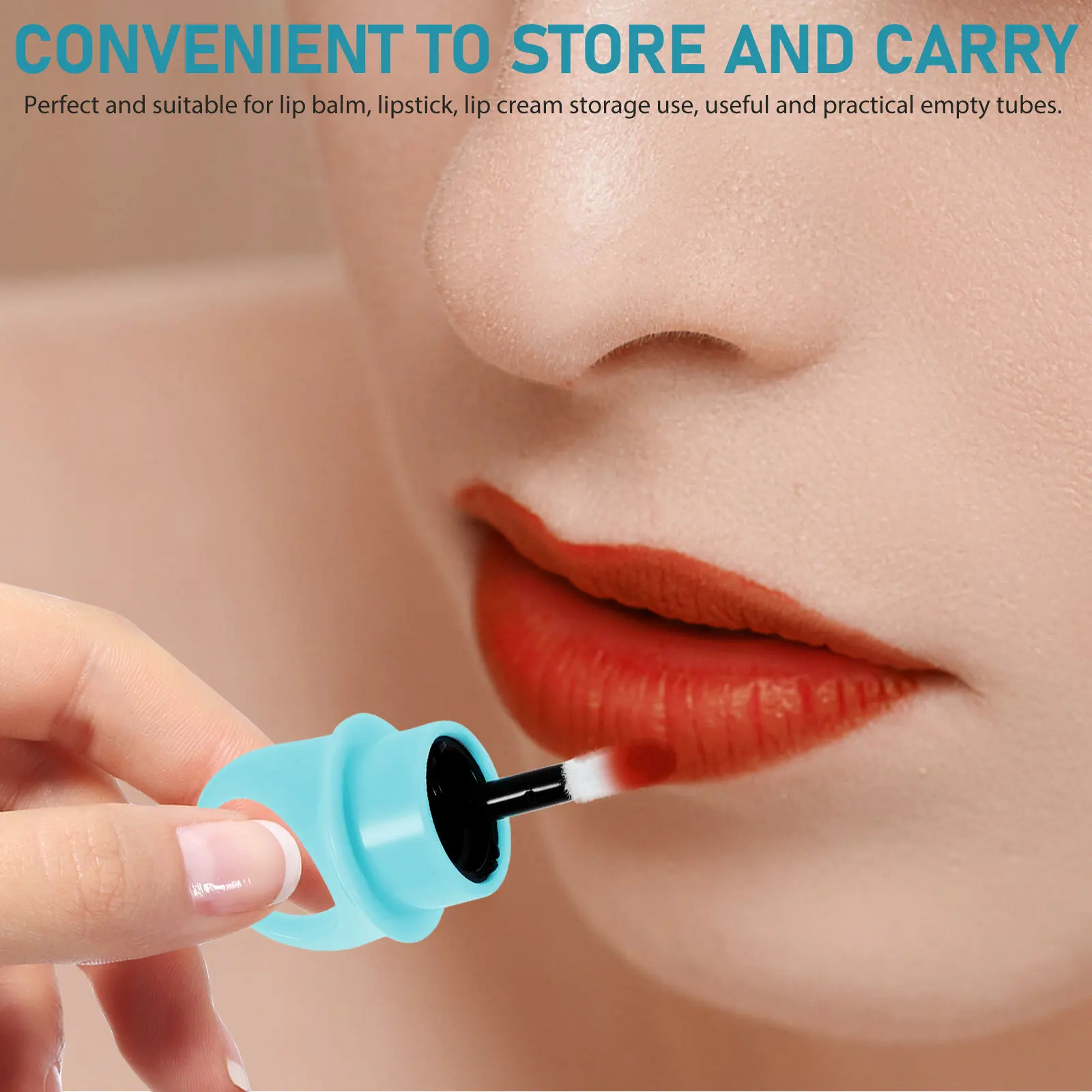 12Pcs Empty Lip Gloss Tubes Creative Ring Shape Fine Workmanship Lip Balm Tube Lipstick Holder DIY Plastic Containers