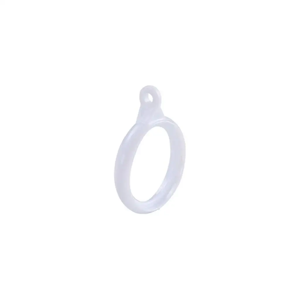 

20 pcs/pack Mute Simple Solid Color Thicken Curtain Rings Hanging Loop Buckle Curtain Accessories Roman Rod Clip Hook