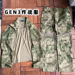 Outdoor A-TACS FG Green Ruins GEN3 Tactical Frog Suit G3 Breathable and Durable Training Suit