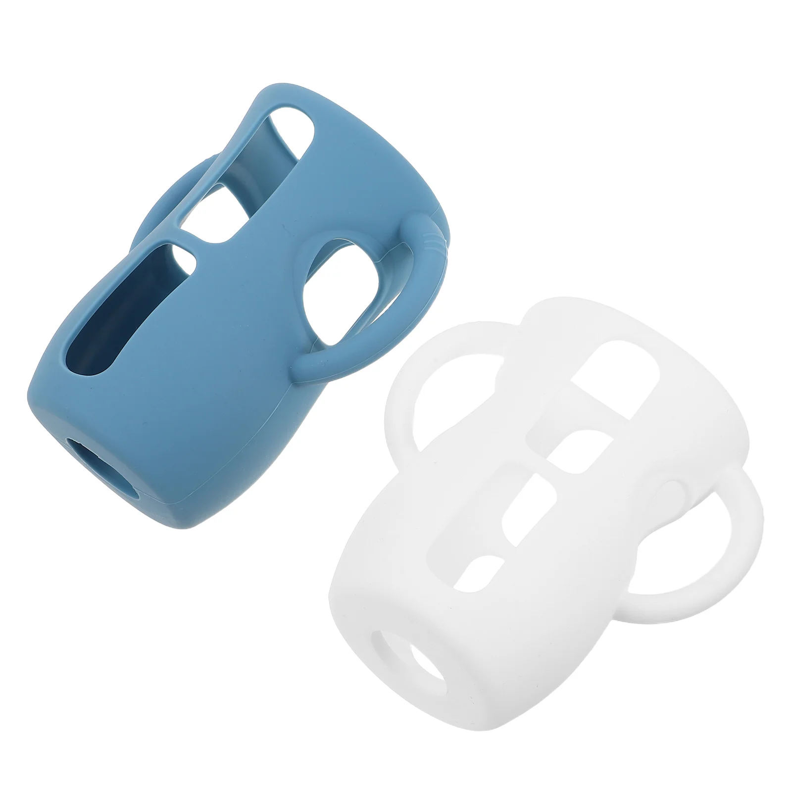 

2pcs Silicone Baby Bottle Sleeve Covers Handle Protector For Feeding Bottles Anti- Fit Compatible With All Stage