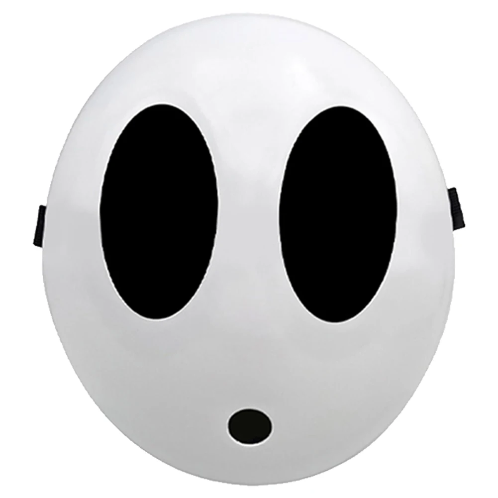 Máscara Shy Guys para adultos y hombres, casco de plástico para Cosplay, accesorios de disfraz, fantasía de Halloween