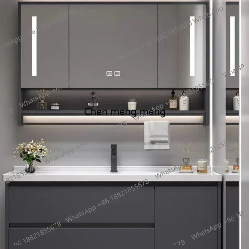 

Narrow Luxury Mirror Bathroom Cabinets Drawer Corner Vanity Bathroom Cabinets Storage Closet Armadietto Room Furniture
