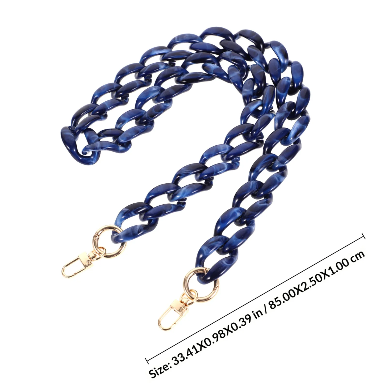 Fishbone Chain Strap for Purse Handbag Shoulder Bag Crossbody Chain Strap Replacement Easy Install Bag Making DIY Accessory