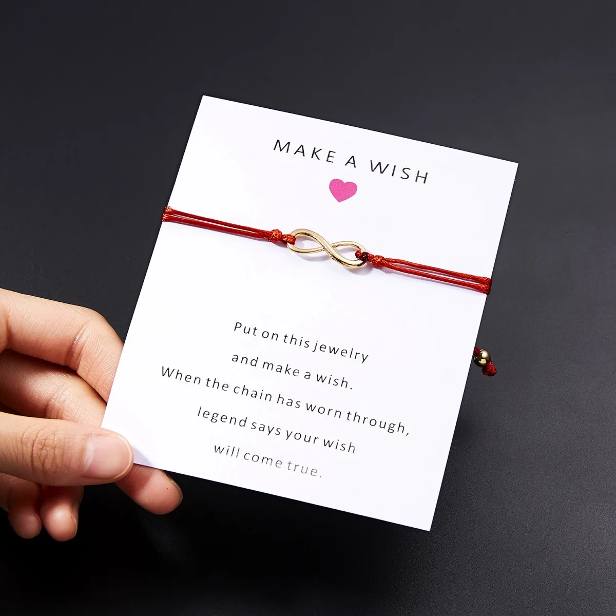 الحد الأدنى إنفينيتي رمز سوار للنساء الرجال الموضة اليدوية مضفر حبل ملون سلسلة الكلمات 8 الإسورة مجوهرات الصداقة #5