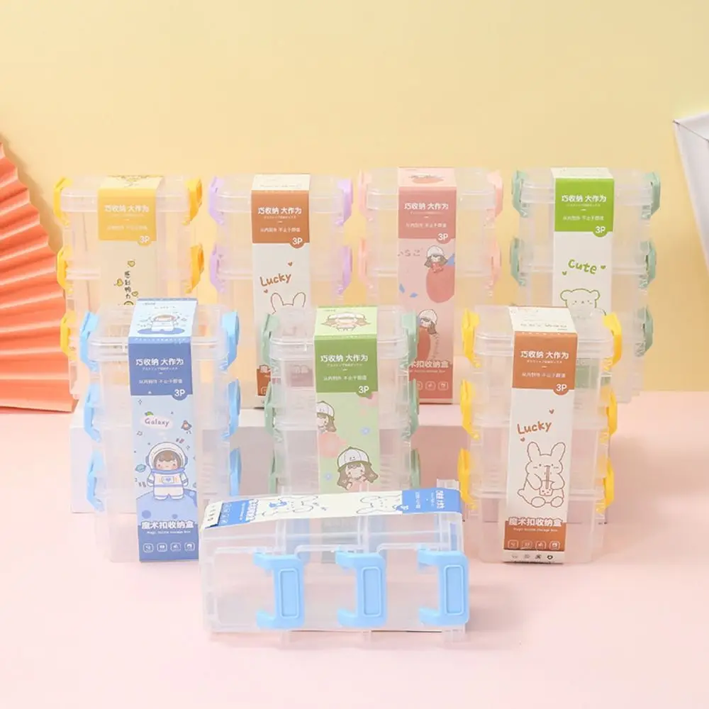 Transparent Office Supplies Waterproof Trivia Parts Tool Mini Desktop Storage Box Sundries Storage Box Nails Clips Organizer