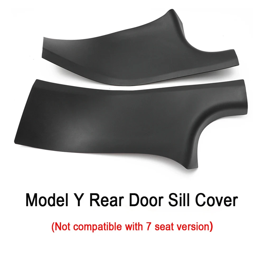 غطاء واقٍ لباب السيارة الخلفي ، شريط واقي ممتص الصدمات ، وسادات مضادة للركل ، والملحقات الأصلية ، ونموذج تسلا ص ، والزوج #3