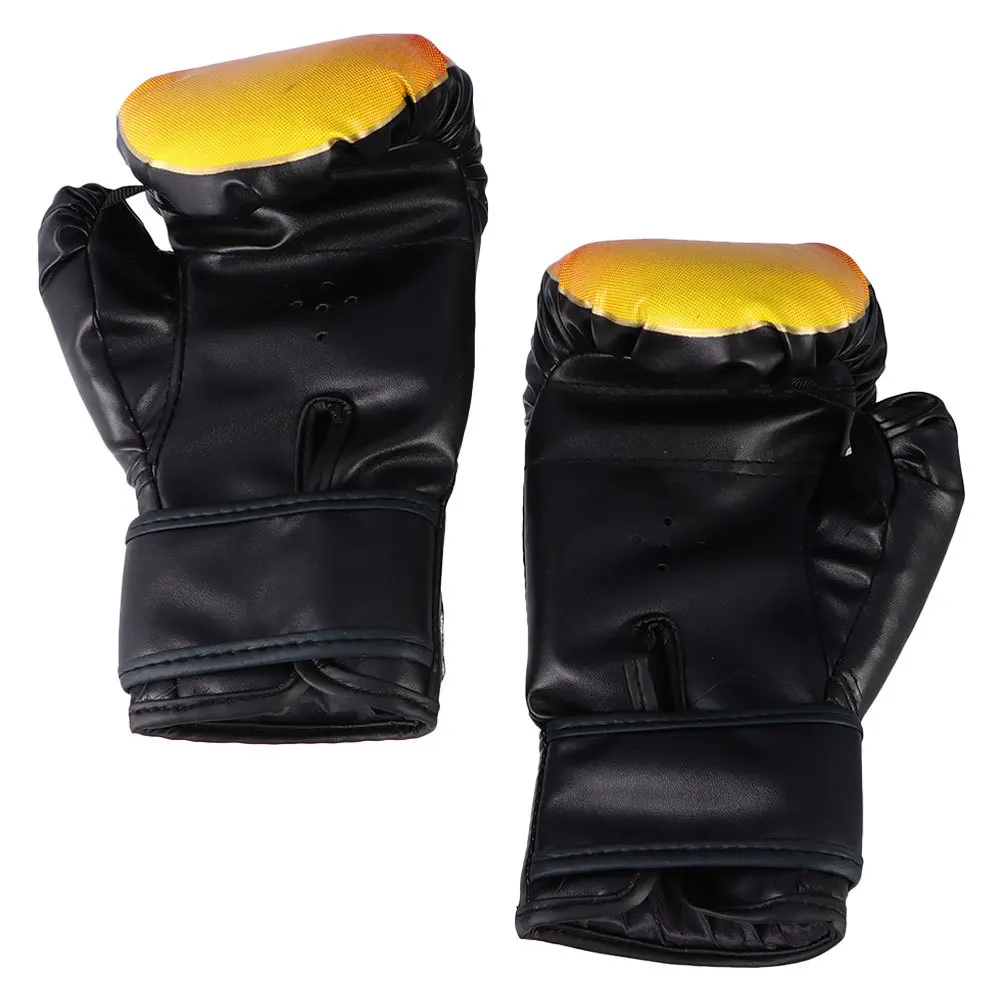 1 زوج قفازات الملاكمة شيك مريح الكبار شرارة التدريب اللكم كيك بوكسينغ قفازات المحمولة التايلاندية الملاكمة قفازات تعزيز