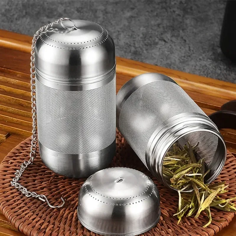 1pcs Stainless Steel Tea Leaf Infuser Strainer Spice Mesh Sieve for Brewing Teapot Tea Filter Seasoning Ball Kitchen Accessories