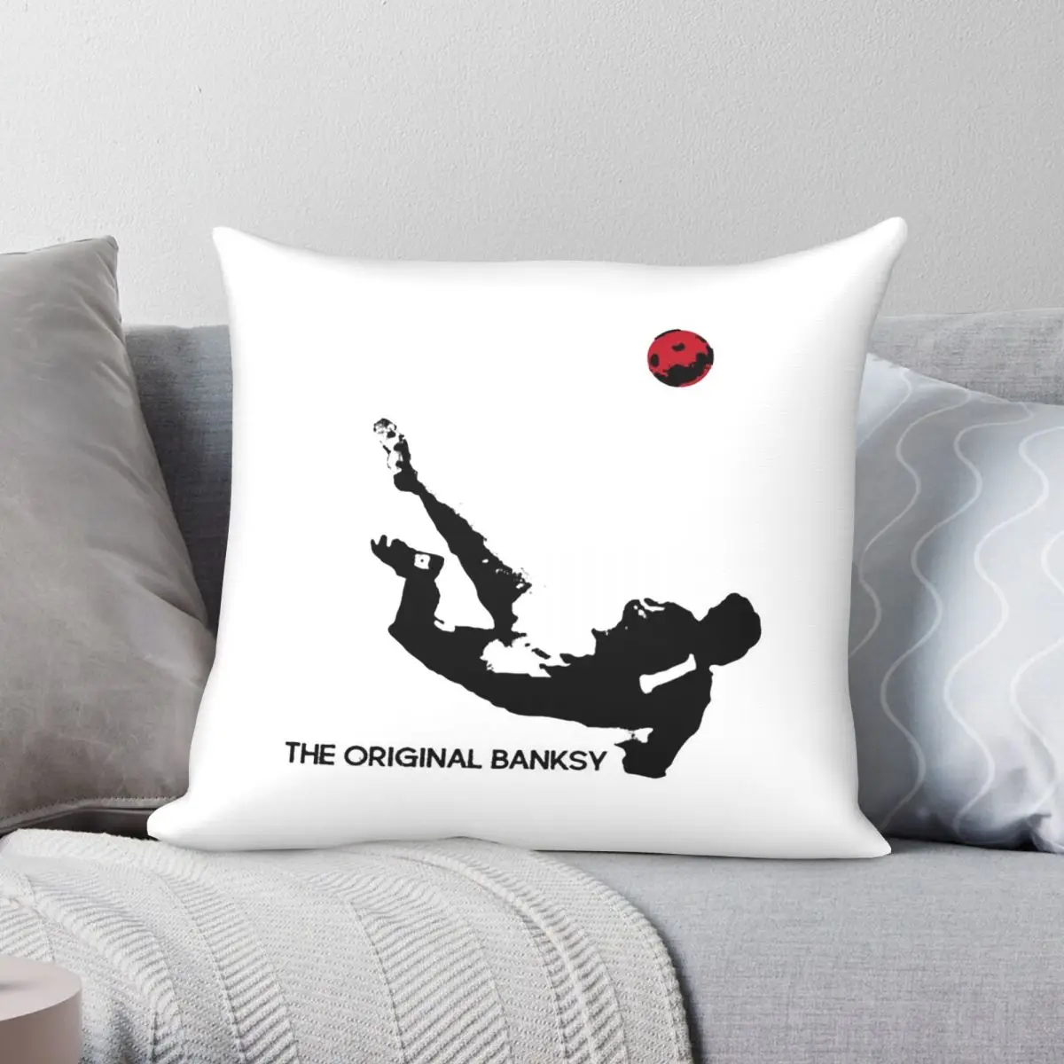 Banksy Goalkeeper Gordon Banks Pillowcase Polyester Linen Velvet Printed Zip Decor Throw Pillow Case Sofa Cushion Cover 18