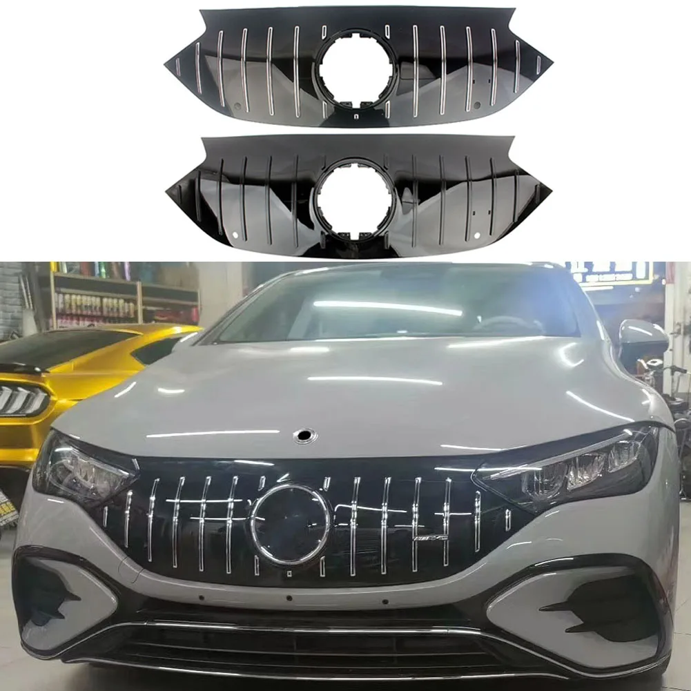 

Front Racing Facelift Grill Upper Bumper Grille For Mercedes-Benz V295 W295 EQE350 EQE450 EQE500 Electric Upgrade AMG EQE53 Line