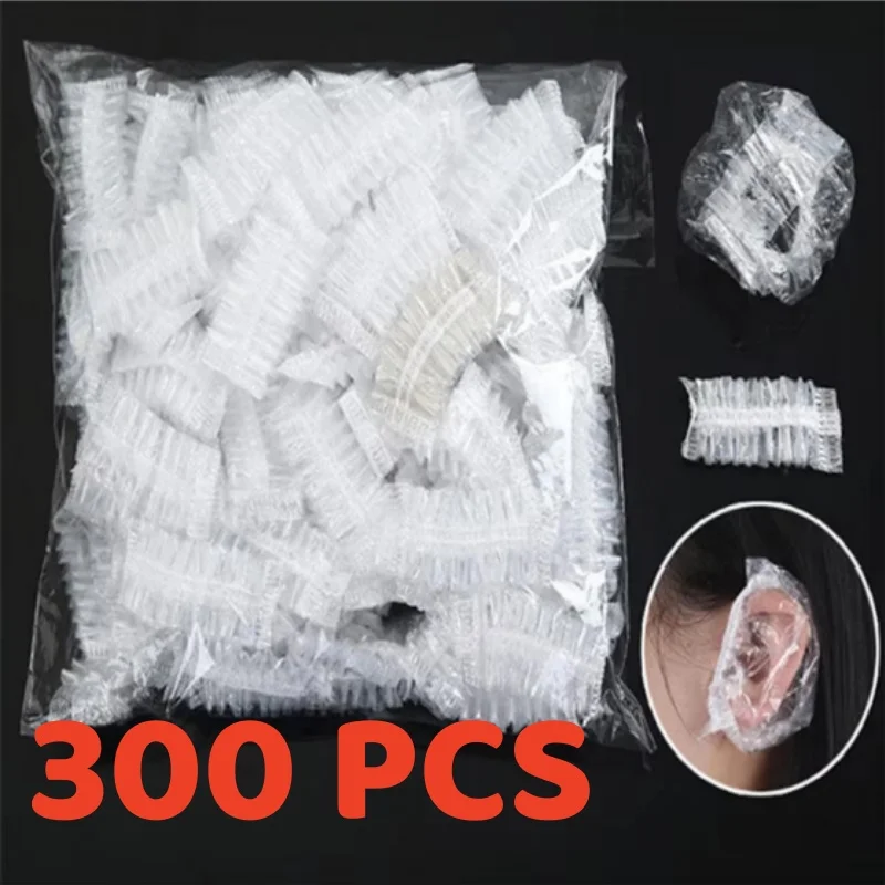 1-500 Stuks Wegwerp Haarverf Oorbeschermer Waterdicht Oor Cover Bakken Olie Wassen Douche Baden Kapper Kappers Schoonmaken Accessorie