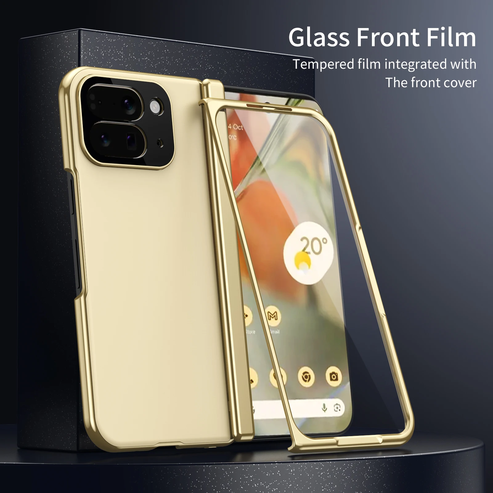 

For Google Pixel 10 Pro Fold Case New Stylish AG Frosted Folding Anti-drop Cover For Pixel 10 Pro Fold Shockproof Bumper Funda