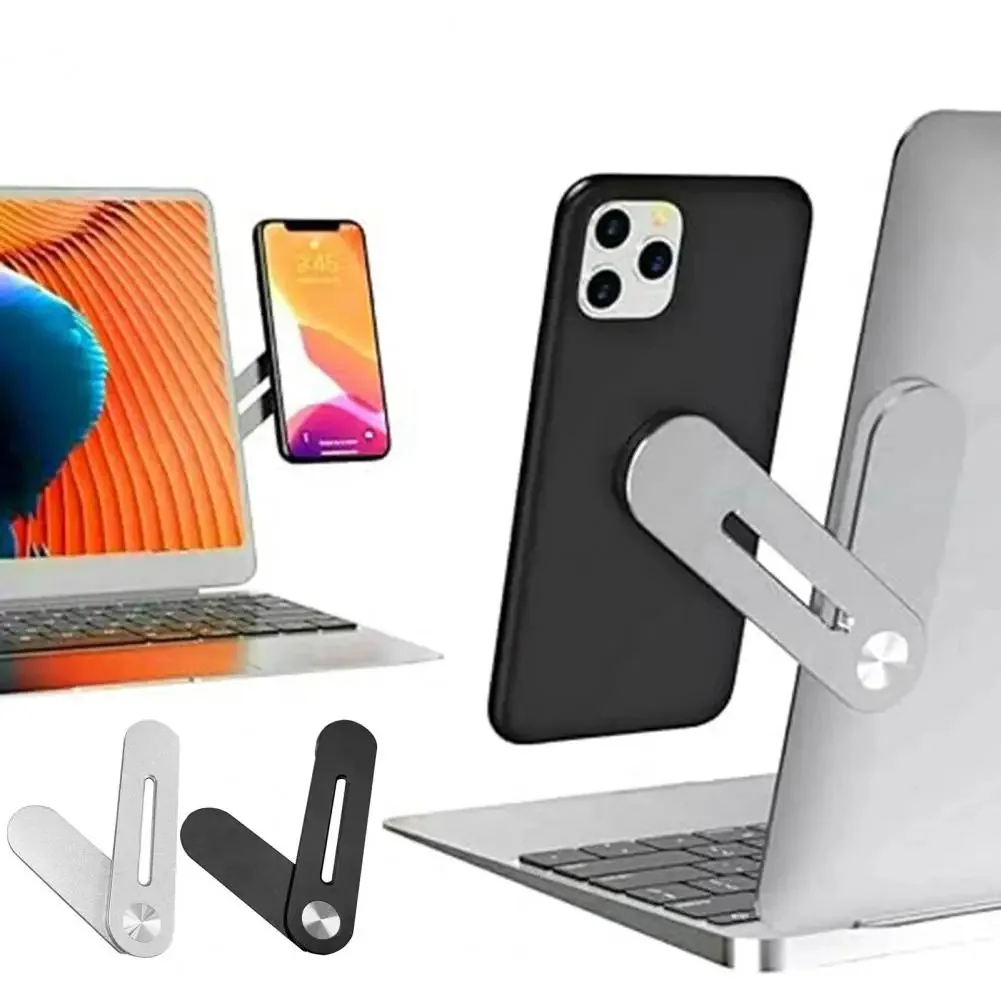 

Магнитный держатель для ноутбука 2024, компьютерный монитор, боковой сотовый телефон, тонкий и складной для iPhone 14, 13, 12 серии, чехол и все телефоны