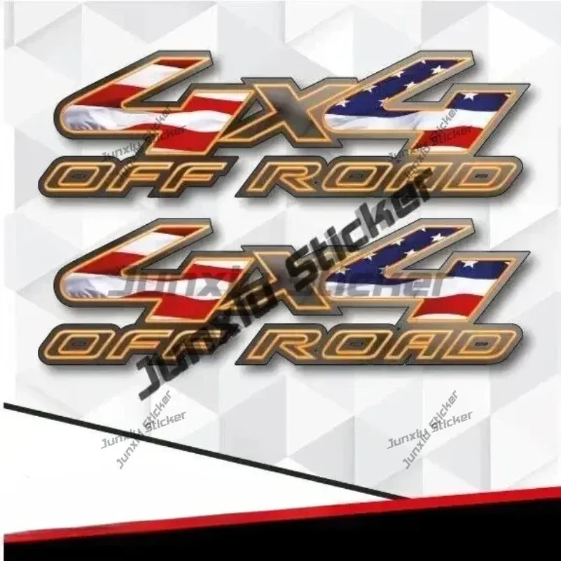 

2 PCS 4x4 American Flag Eagle Canada Off Road Sticker Duck Hunting Camo Decal Decoration JDM Refit Decals PVC Accessories